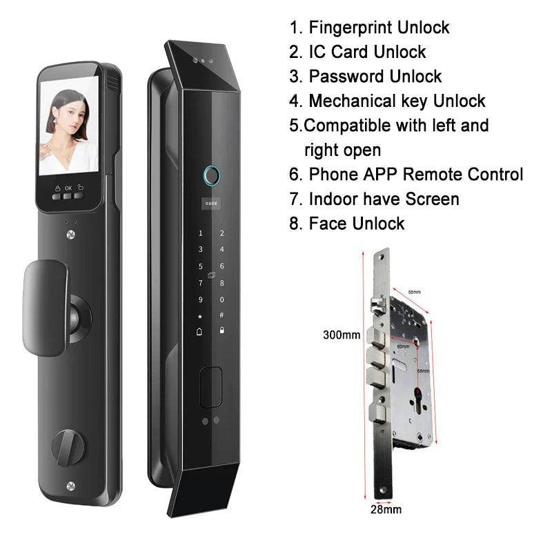 Smart Lock Video Doorbell, App, 6-in-1, 4200mAh - P12 Hub Europe