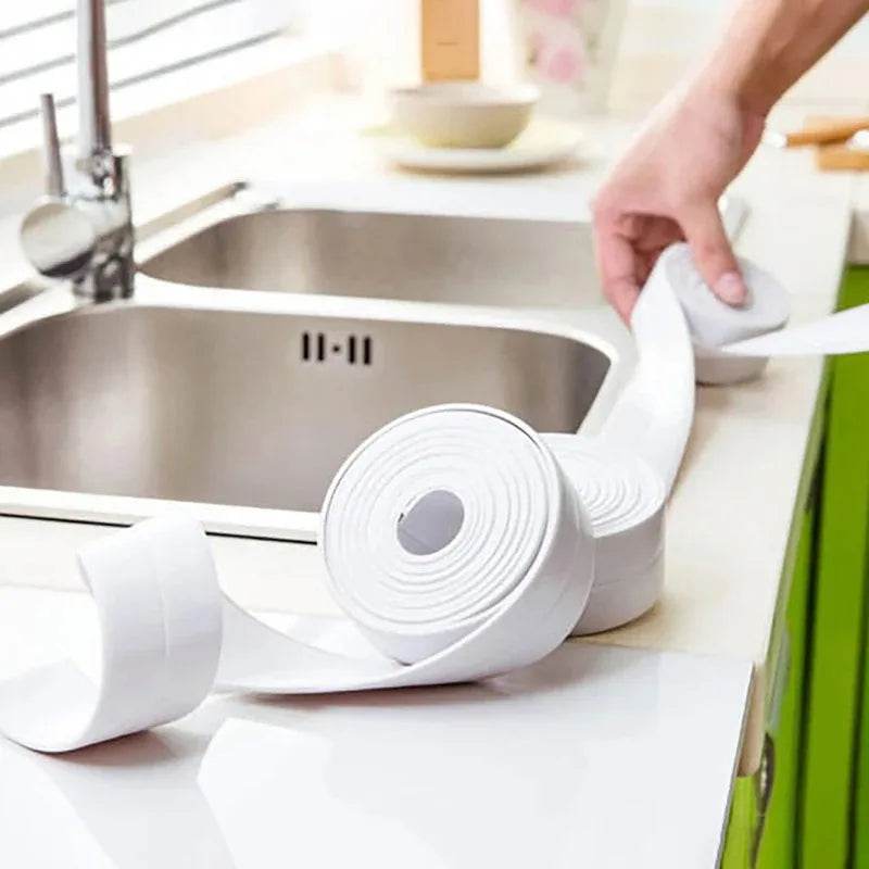 Waterproof Wall Tape Stickers Bathroom Kitchen Cardboard Seal Strip Bathroom Shower Sink Bathtub Caulk Tape Contour Home Posters - P12 Hub Europe