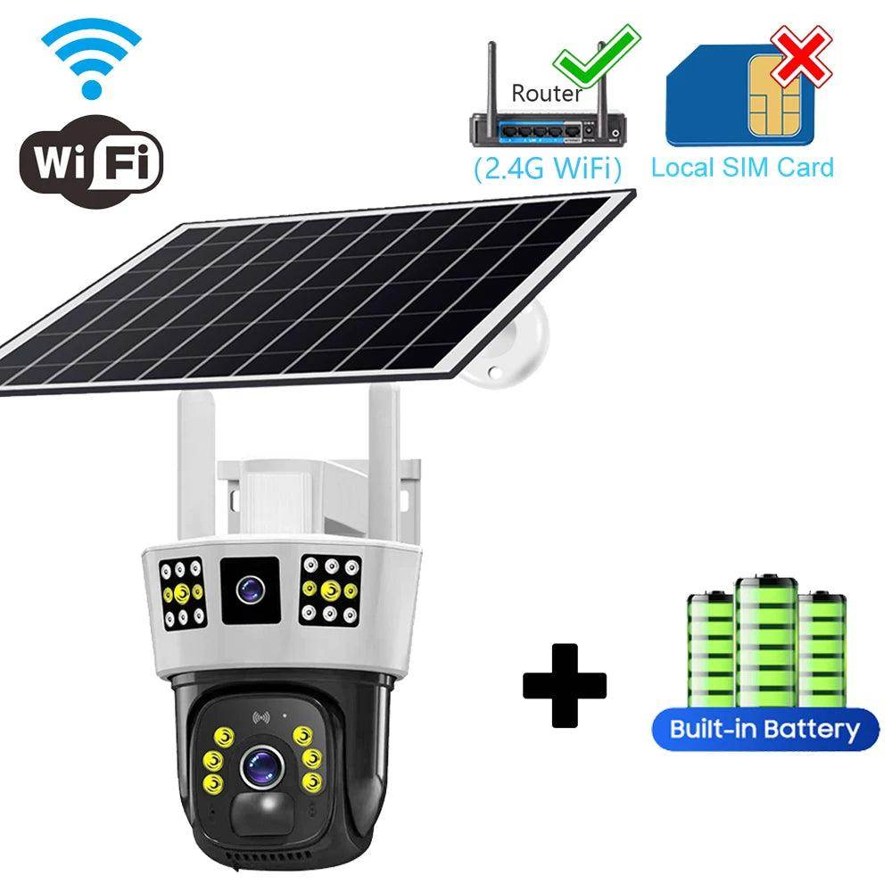 Solar Camera PTZ 4G/WiFi 12MP 6K, 10x Zoom, Color Night - P12 Hub Europe