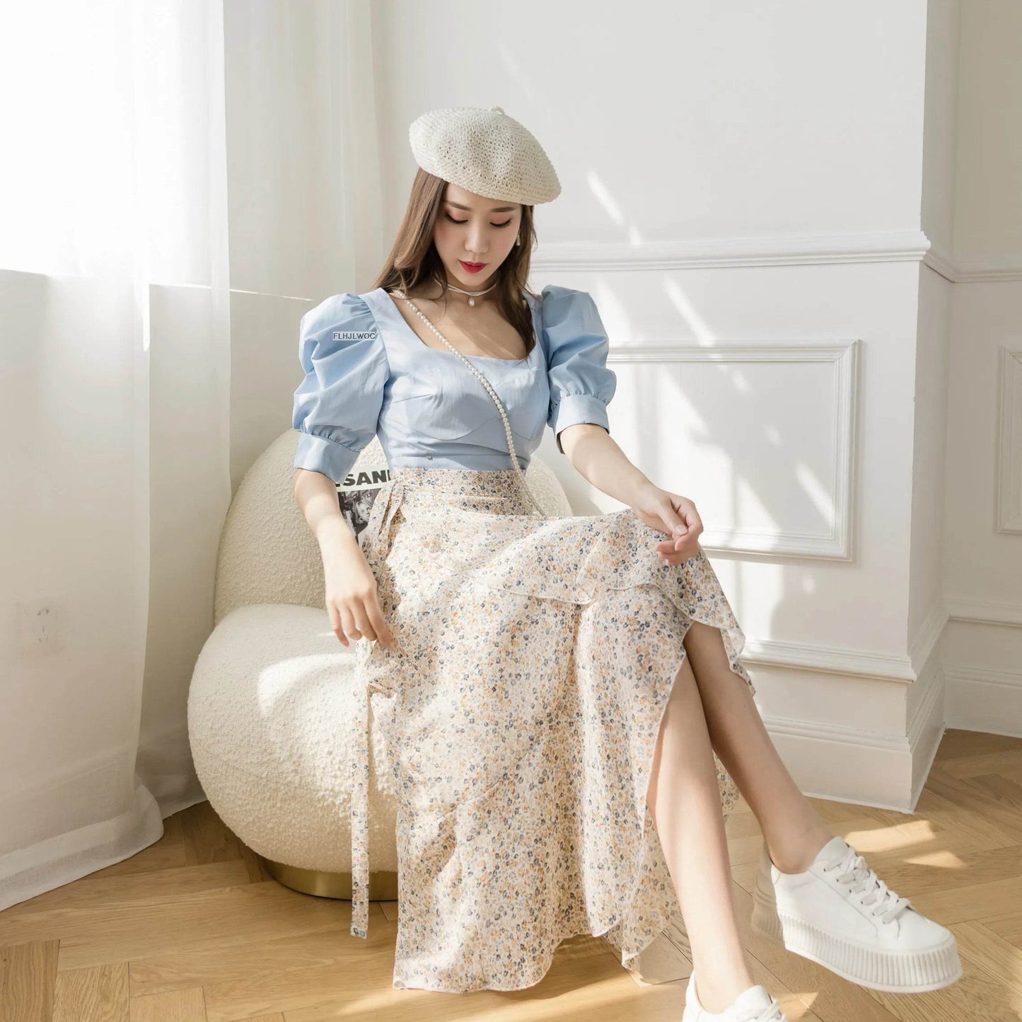 Women's Floral Lace-Up Dress - P12 Hub Europe