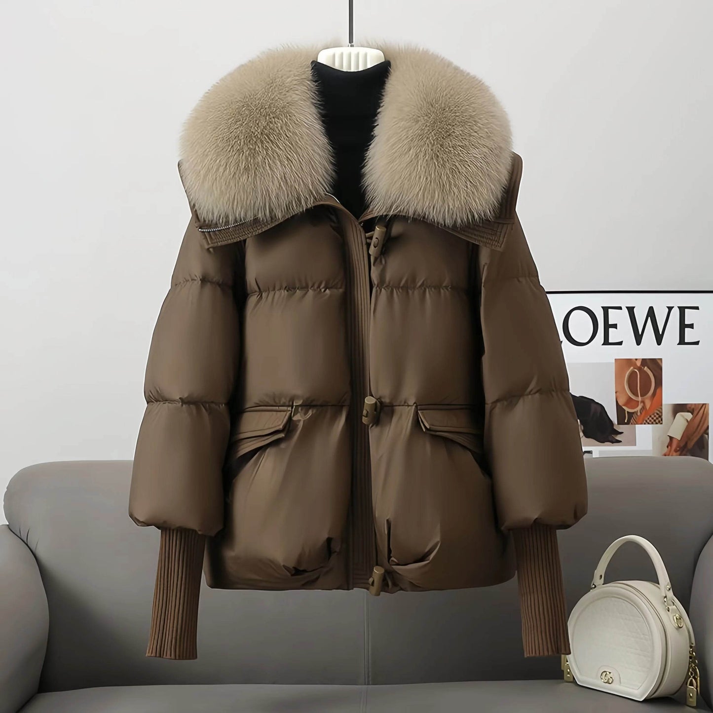 Korean Fur Collar Parka - P12 Hub Europe