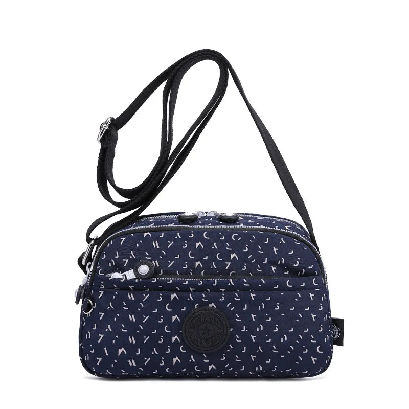 High Quality New Nylon Women Shoulder Messenger Bag Girl Cross Body Phone Purse Lightweight Blue Purple Black Red Grey M1570