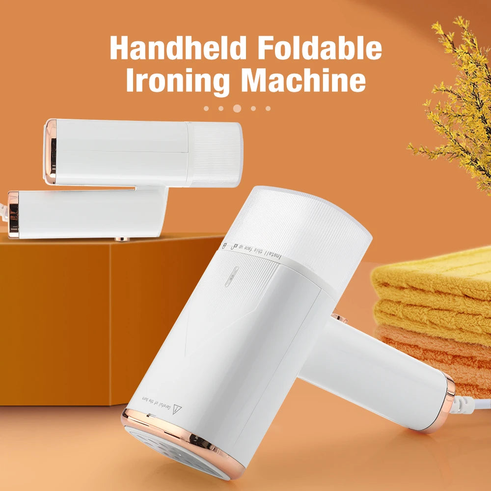 Portable Handheld Steam Iron 1000W Folding Mini Garment Hanging Steamer Clothes Ironing Wet Dry Ironing Machine for Home Travel