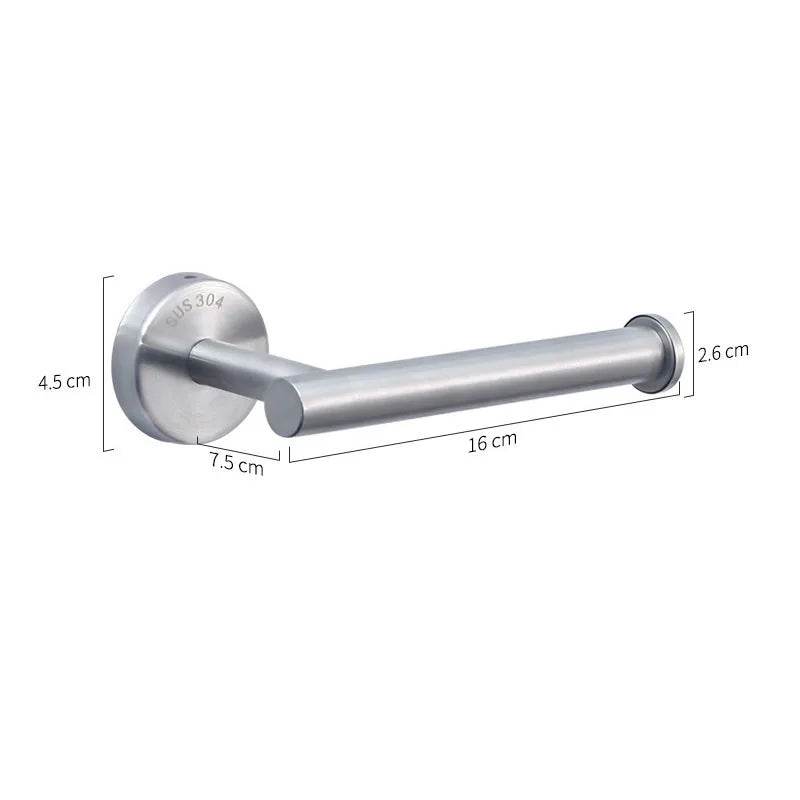 black Toilet Roll Paper Towel Toilet wall Holder Stainless Steel Organizers holder bathroom Self Adhesive Punch-Free Rack Tissue - P12 Hub Europe