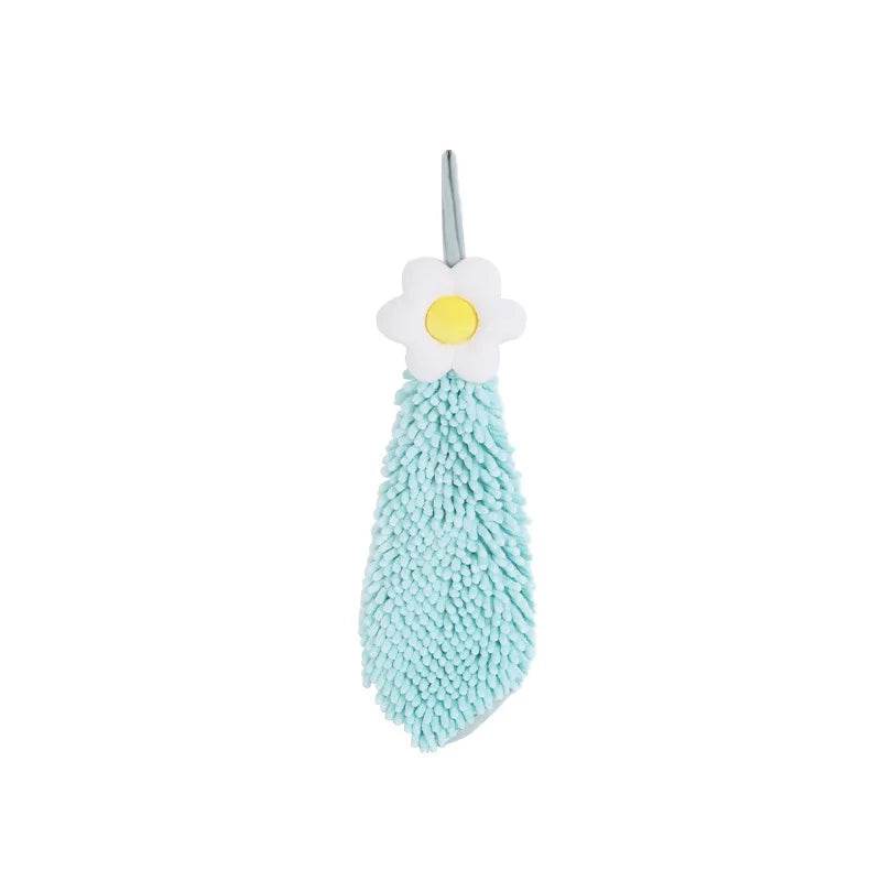 Chenille Hand Towel with Hanging Loops, Quick Dry, Soft, Absorbent, Microfiber, Bathroom, Kitchen - P12 Hub Europe