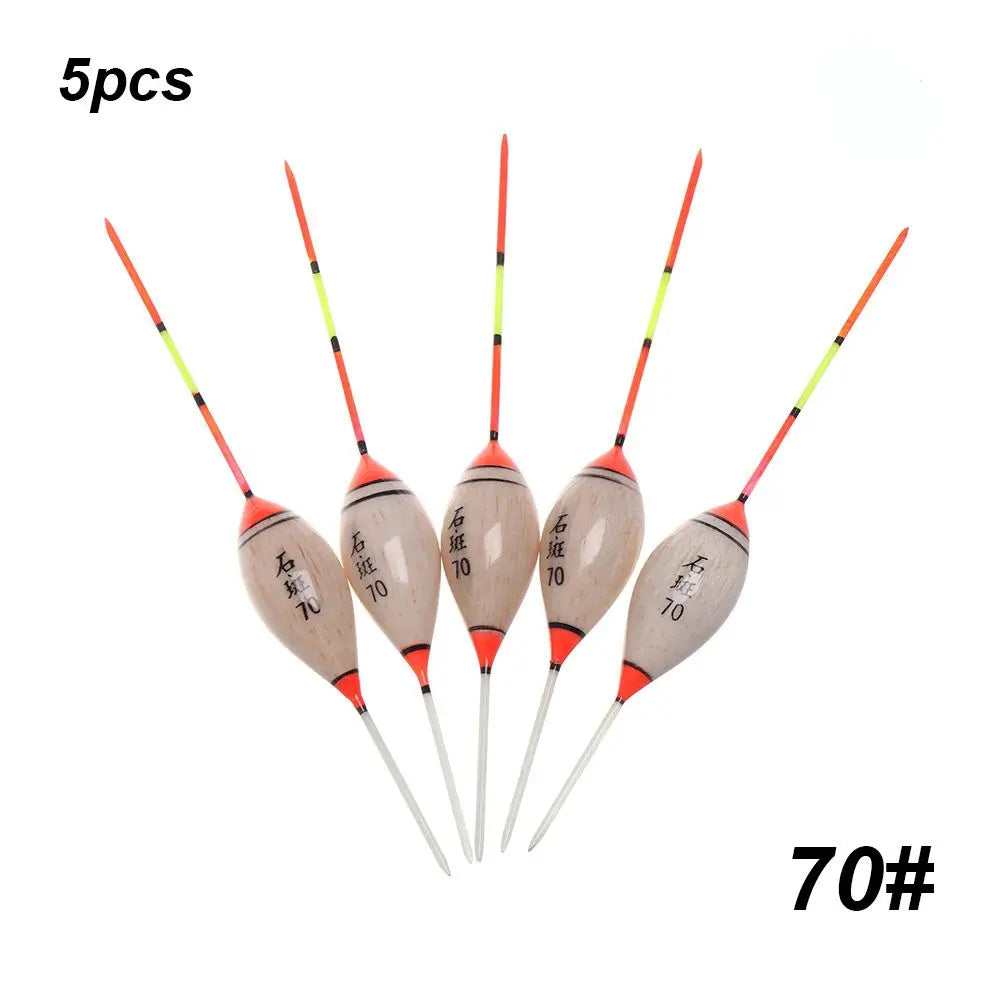 5pcs New Fishing Floats Balsa Flotteur Balsa Wood Wooden Floats Durable Portable Exquisite High Quality Floats Hot 3# 4# 10#