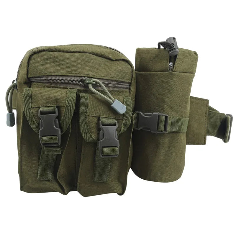 Waterproof Nylon Fanny Pack Men Tactical Military Army Waist Bag Hiking Outdoor Camping Shoulder Bum Belt Bum Sport Chest Bags