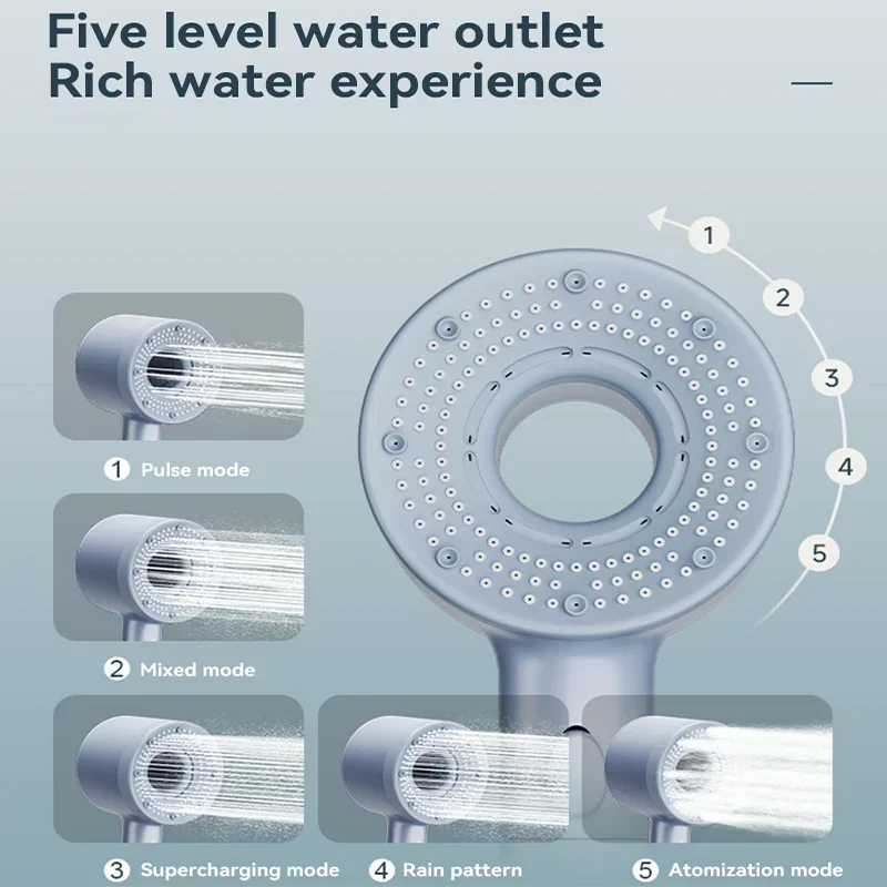Xiaomi Mijia 5 Modes Shower Head High Pressure Showerhead Filter Rainfall Faucet Tap Bathroom Bath Home New Bathroom Accessories