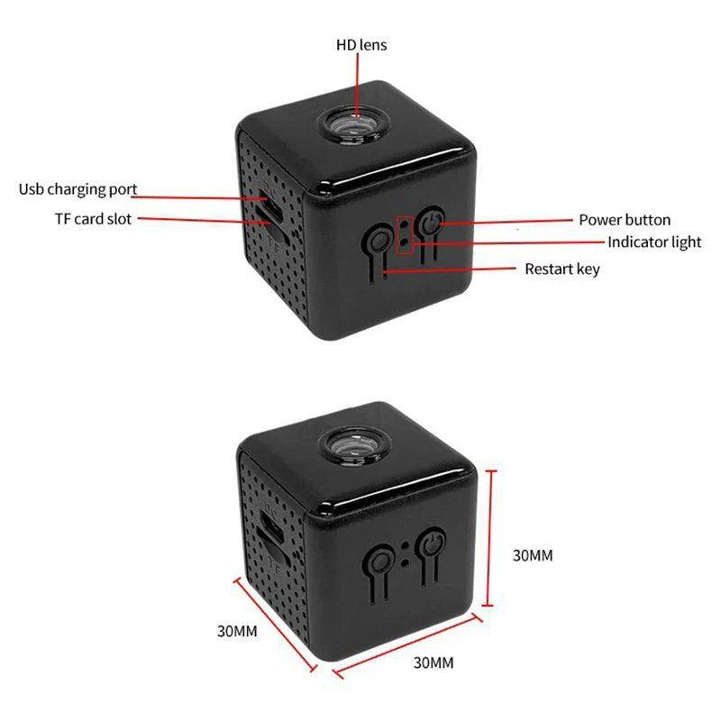 Mini WiFi Camera 1080P Motion Detect, Night Vision, Long Battery - P12 Hub Europe