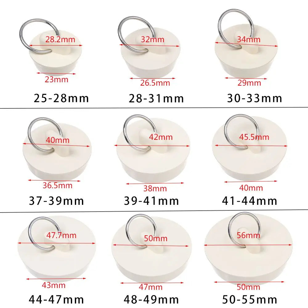 1PC Round Drainage Stopper Durable Rubber Water Sink Plug Useful Leakage-proof Plug Bathroom Supplies