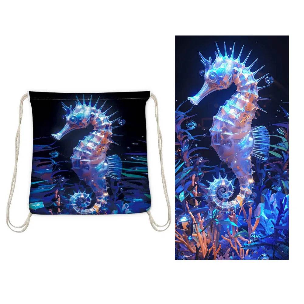 Quick Dry Towel Beach Bag Portable Bath Towels Travel Print Sports Surf for The Mat Designer Sand Free Large Bundle Large Adults - P12 Hub Europe