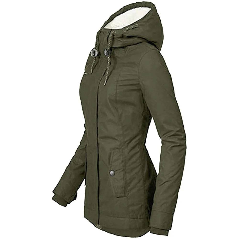 Warm Hooded Loose Parka - P12 Hub Europe