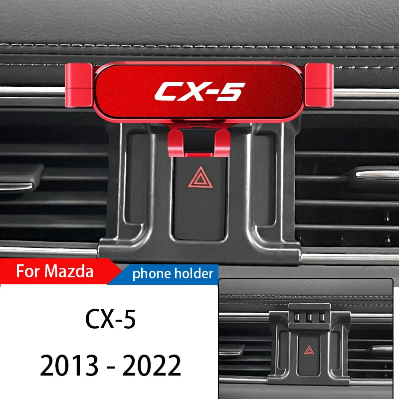 Car Phone Holder Mount Stand For Mazda CX-5 2013-2022 Adjustable GPS Navigation Mobile Phone Bracket Car Lnterior Accessories