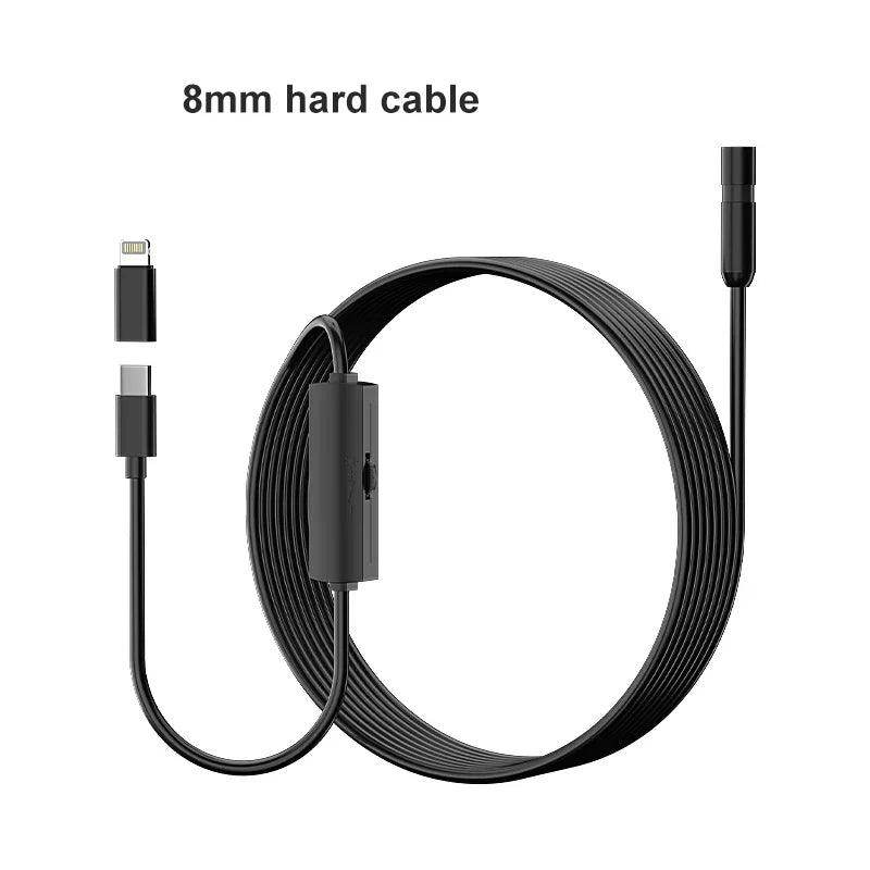 Endoscope 8mm iOS/Android 1080P, 6/8 LED, IP67, 1-10M - P12 Hub Europe