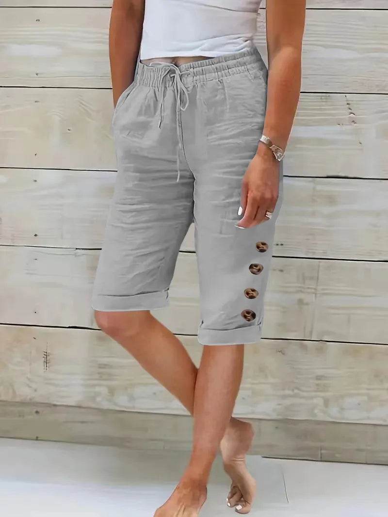 Women's Summer Cotton Linen Pants - P12 Hub Europe