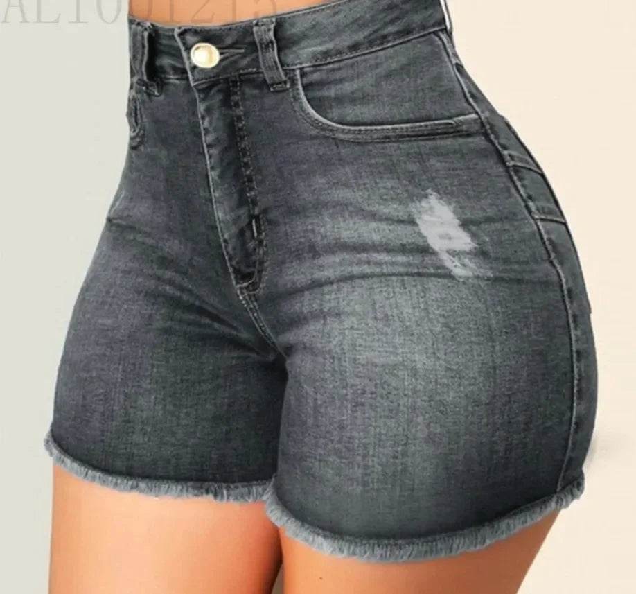 Women's Distressed Denim Shorts - P12 Hub Europe