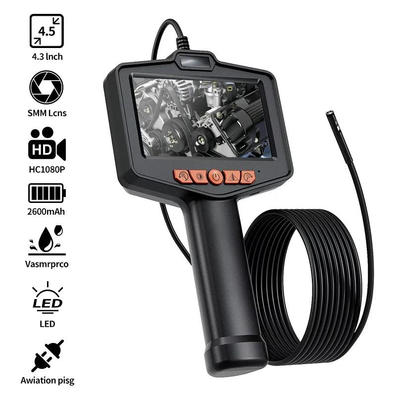 Borescope 8mm Dual/Single Lens 4.3" IPS, 1080P, LED, IP67 - P12 Hub Europe