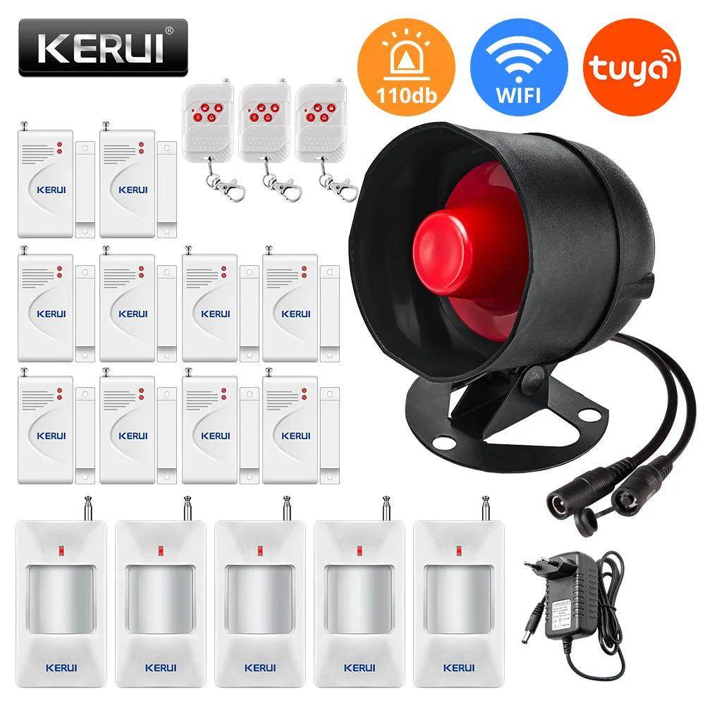Alarm KERUI WiFi Smart 110dB - P12 Hub Europe