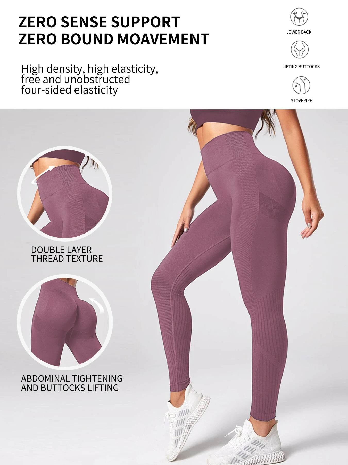 Women's Seamless Push-Up Leggings - P12 Hub Europe
