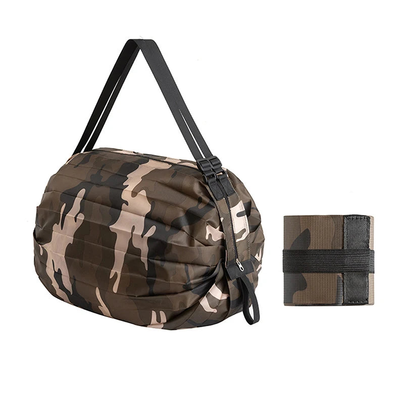 Foldable Storage Bag With Handle Portable Travel Camouflage Handbags 2024 New Large Capacity Shopping Bag High Quality