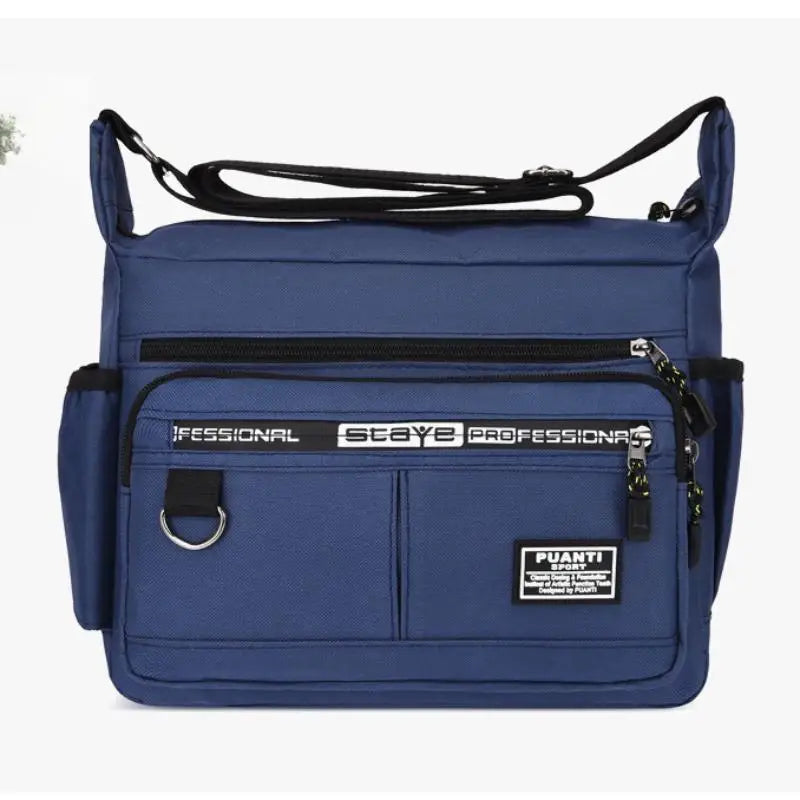 Men's Shoulder Bag Casual Travel Crossbody Large Capacity Middle-aged Small Square Tool Bag