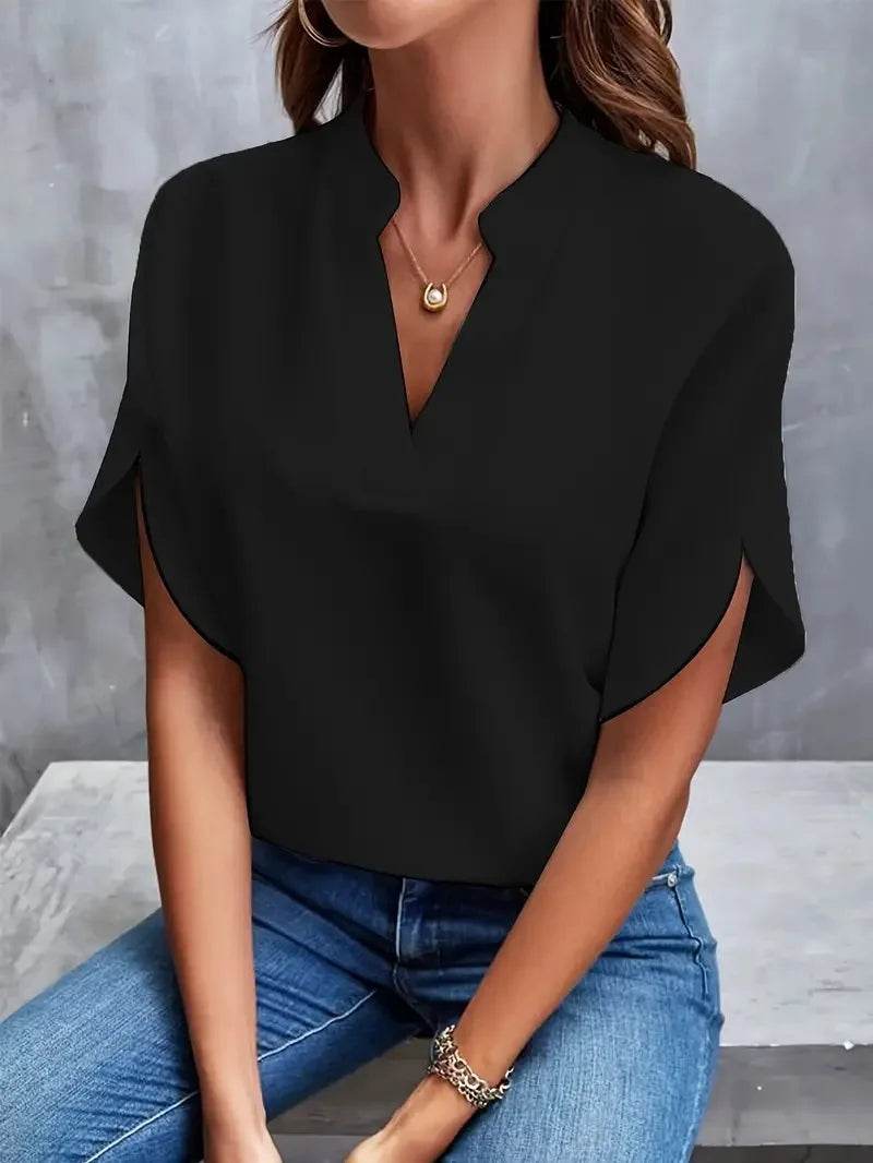 Summer Women's V-neck Blouse - P12 Hub Europe
