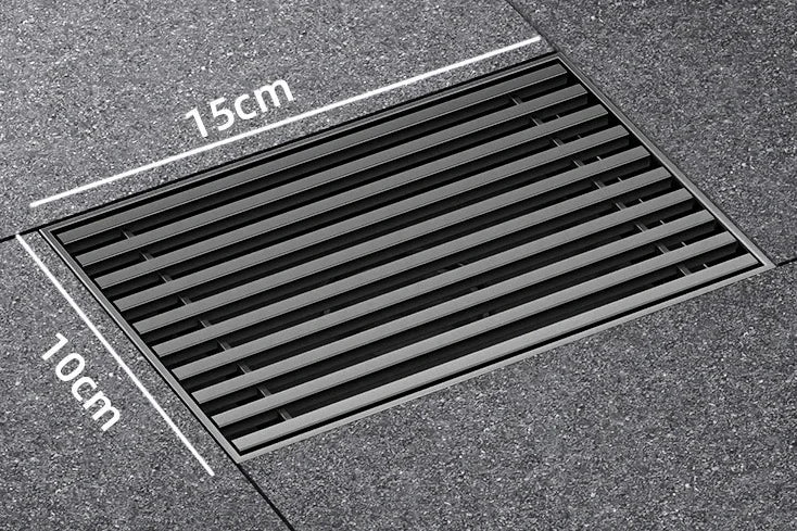 Large Floor Drain 304 Stainless Steel 12/15/20cm Square Linear Bathroom Floor Drains Outdoor Courtyard Large Diameter Drain