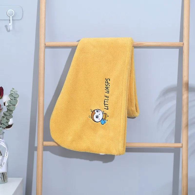 Fast Absorption Hair Drying Turban Hat Pineapple Coral Fleece Long Hair Drying Hat Towel 25x65cm - P12 Hub Europe