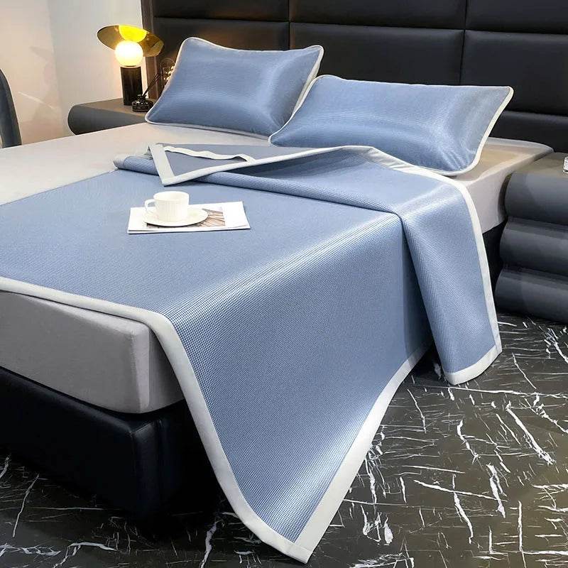 Cooling summer bed mat Carbon Fibres sleeping cold bed pad Natural cool bed cover double mattress cover with pillowcase Bed mats - P12 Hub Europe
