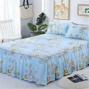 Stylish Single-piece Bed Circumference Skirt, Korean Version Bedspread & Coverlet, Fade-Resistant Design - P12 Hub Europe
