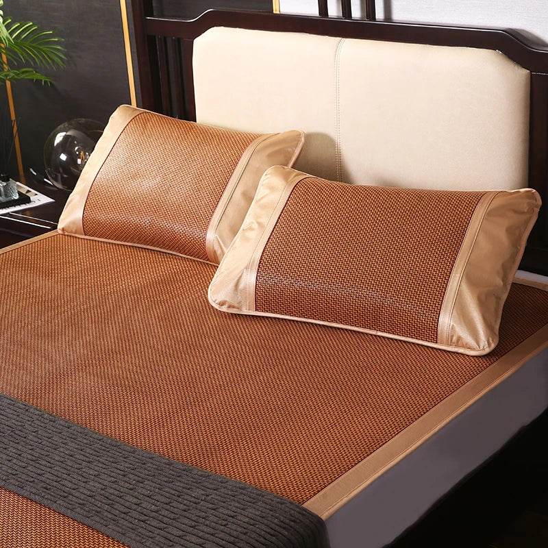 Missdeer Summer bamboo rattan cooling feel mattress cool sleeping mat kit With Pillowcase bed foldable cold sheet protection pad - P12 Hub Europe