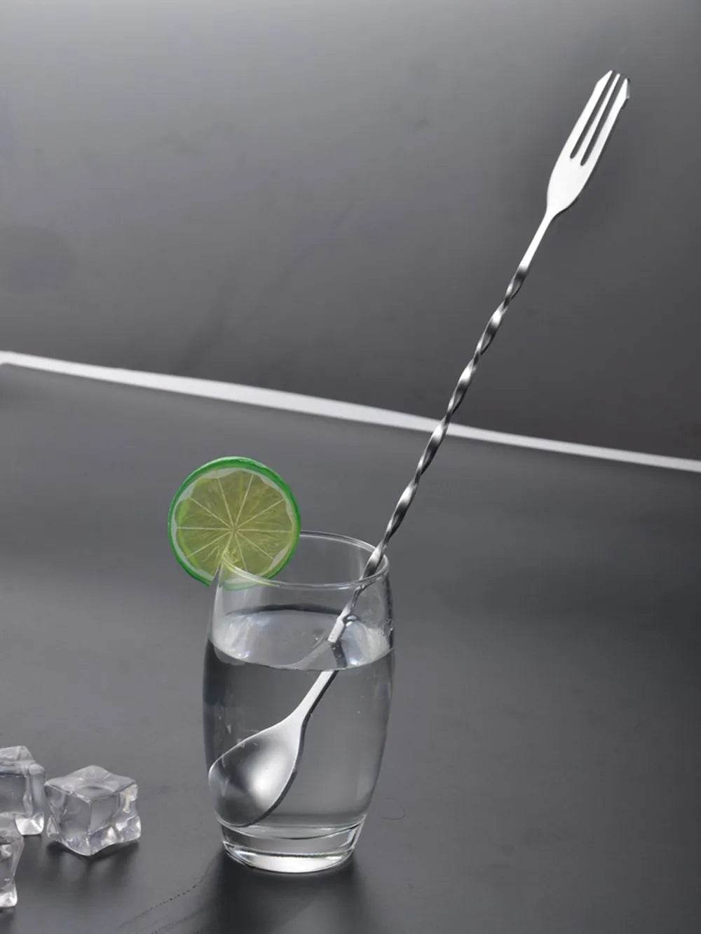 HOT Sale Stainless Steel Threaded Bar Spoon Swizzle Stick Coffee Cocktail Mojito Wine Spoons Barware Bartender Tools Accessories - P12 Hub Europe