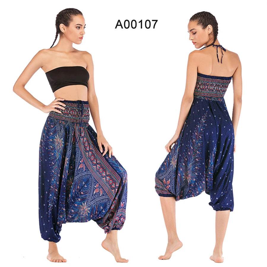 Women's Boho Harem Rayon Pants - P12 Hub Europe