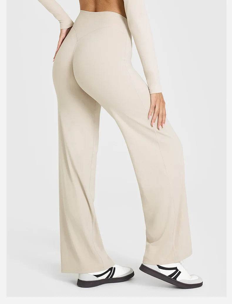 Women's Casual Straight Yoga Pants - P12 Hub Europe