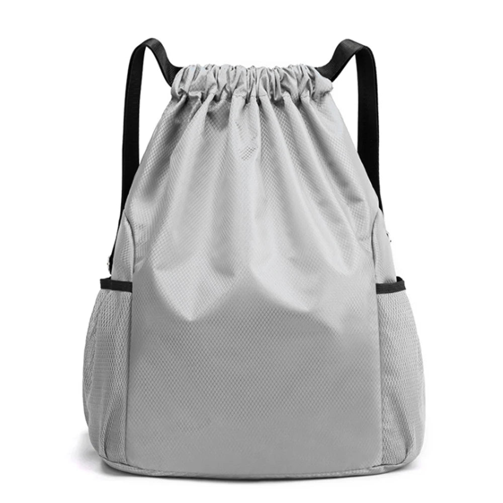 Drawstring Pocket Backpack Men And Wome Simple Travel Backpack Large Capacity Drawstring Fitness Sports Bag