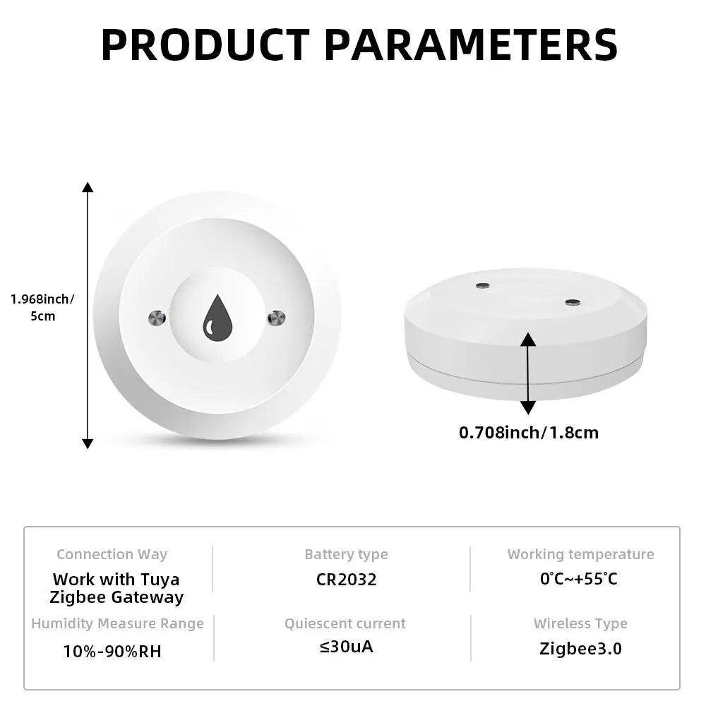 Water Sensor, Tuya Leak Detector | Smart Life Alarm - P12 Hub Europe