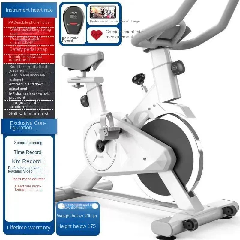 Spin Bike Home Fitness Equipment-Gym Dedicated Indoor Exercise Weight Loss Silent Smart Power Bike-Hot New for EffectiveWorkouts