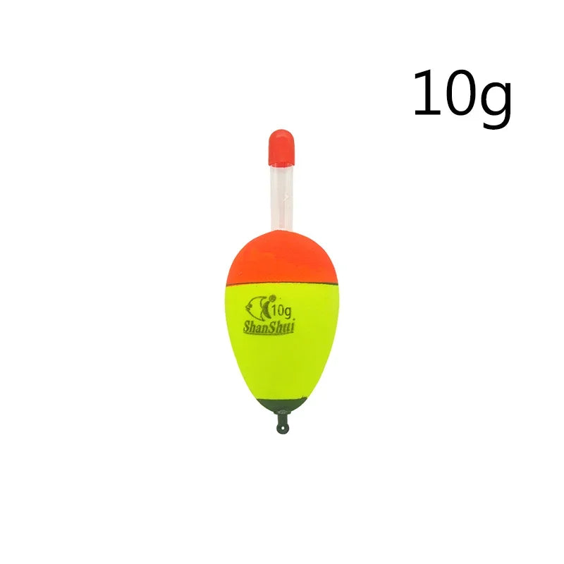 2/5/6Pcs EVA Luminous Fishing Night Float Light Stick Foam Plastic Bobber Sea Rock Fishing Floats Buoyancy Bobber