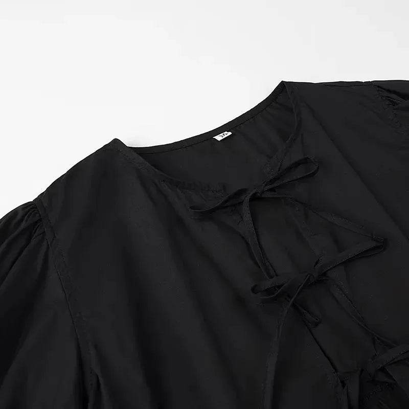 Women's Ruffle Puff Blouse - P12 Hub Europe