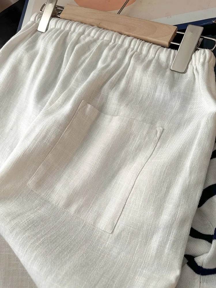 Women's Washed Linen Wide Pants - P12 Hub Europe