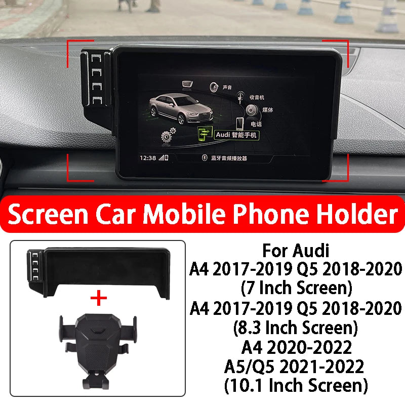 Special Screen Car Mobile Phone Holder For Audi A4 A5 Q5 7-10.1 Inch Screen GPS Navigation Holder Car Accessories