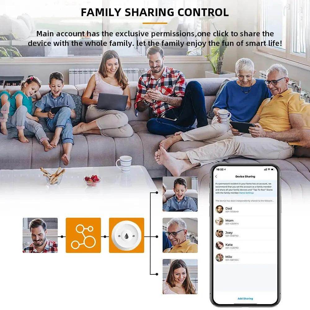 Water Sensor, Tuya Leak Detector | Smart Life Alarm - P12 Hub Europe