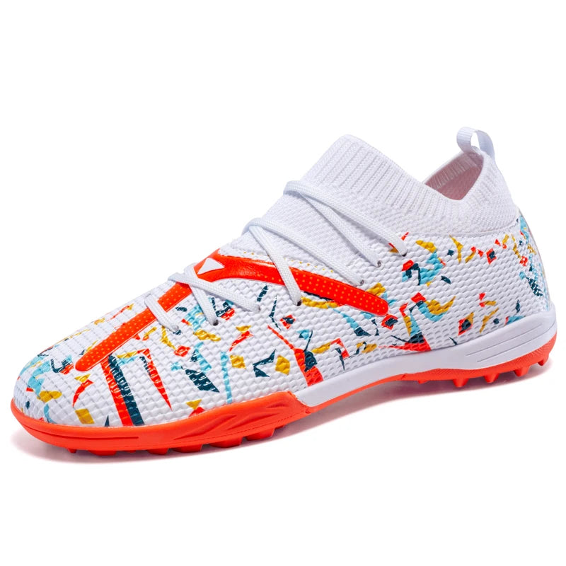 Pink Artificial Grass Soccer Shoes Men High quality Non Slip Football Shoes for Men Football Field Cleats Adult tenis de fútbol