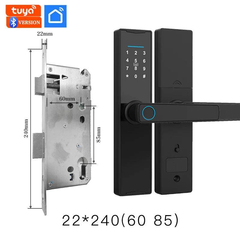 Smart Fingerprint Door Lock | App, Card, Code, Key - P12 Hub Europe