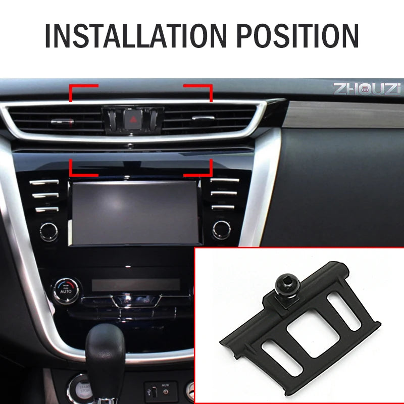 Car Mobile Phone Holder For Nissan Murano 2015-2022 Air Vent Mounts Stand GPS Gravity Navigation Bracket Car Accessories