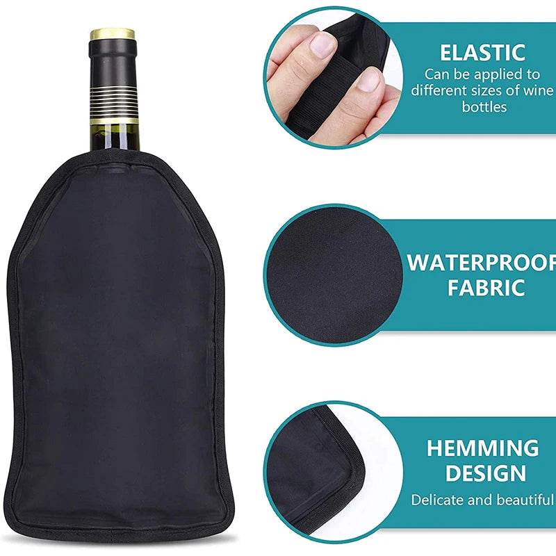 Wine Ice Bag Cooling Holder Jelly Picnic Beverage Nylon Wine Cooler Sleeve Soft Drink Rack Bar Tool Champagne Wine Bottle Covers - P12 Hub Europe