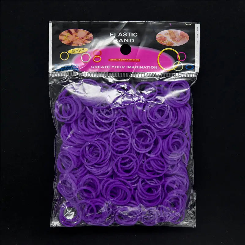 Pantone Color Western European Style Rubber Band Rainbow Knitting Machine Bracelets Loom Bands Arts & Crafts, DIY Toys