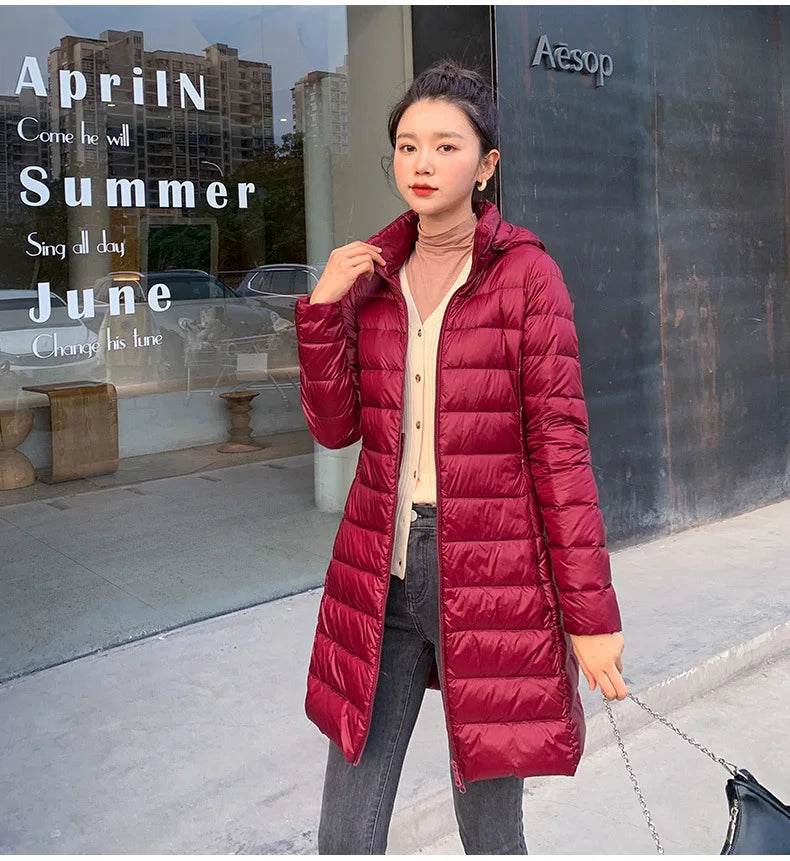 Slim Long Warm Down Puffer - P12 Hub Europe