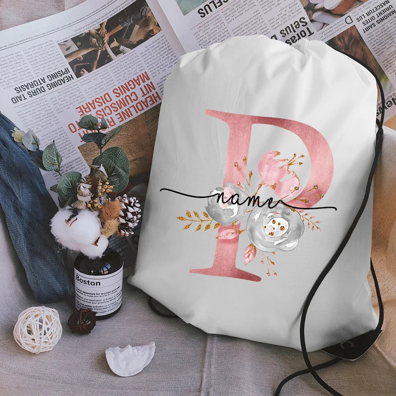 Custom Name Drawstring Backpack Large Capacity Sports Backpack Wear-resistant Gym Bag Lightweight Basketball Backpack Sport Bag