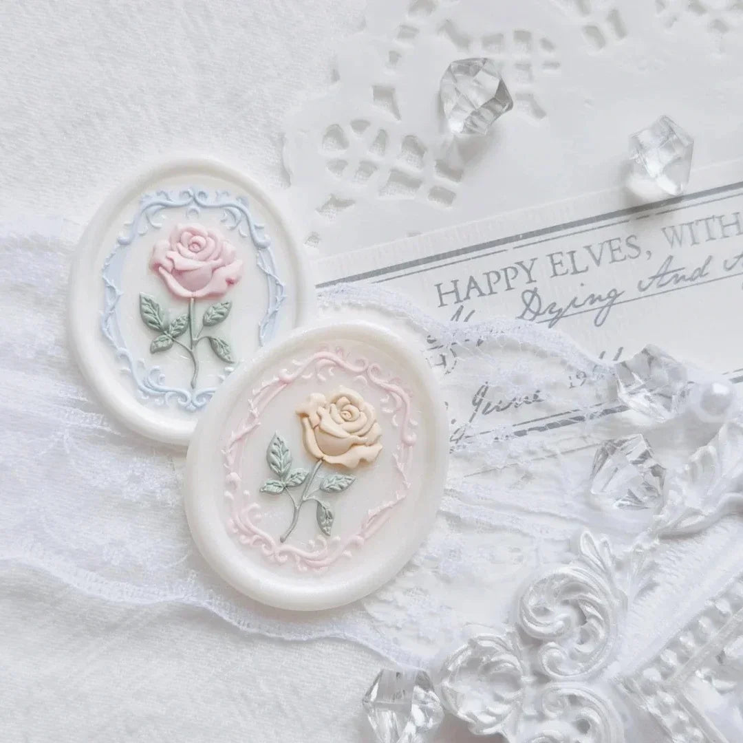 Conch Love Rose Stamp Copper Fire Seal Head Invitation Gift Craft Toy Fine Carving Seal Shaped Relief Envelope Seal Craft Toy